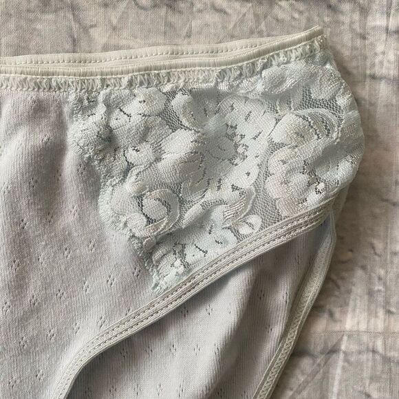 Rene Rofe Lingerie women 7/L 100% cotton 3 bundle lace trim bikini briefs - Picture 12 of 12